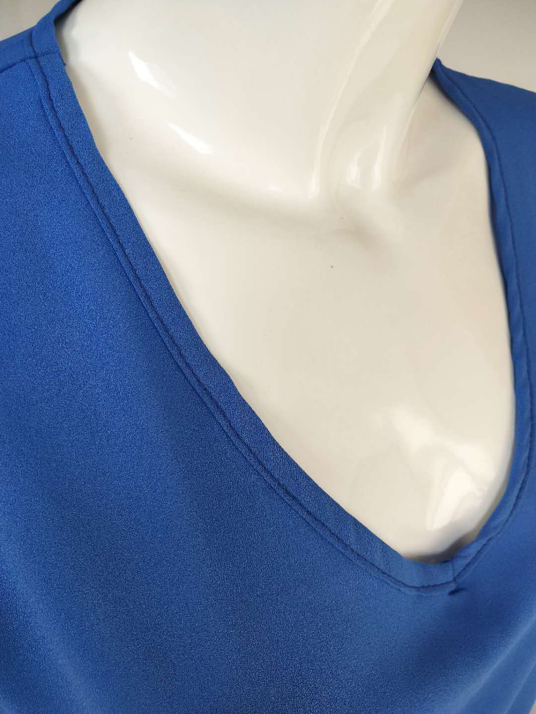 Women's V-neck Gauzy Chiffon Blouse Top