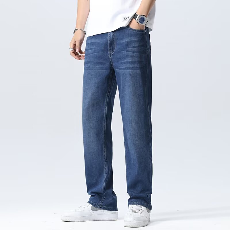 Casual Ice Silk Drape Wide-leg Pants